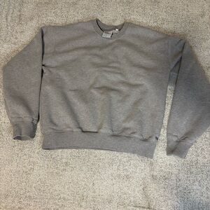 TNA Sweatfleece, Cozy Fleece Perfect Fit. Heathered Grey, Crewneck Sweater